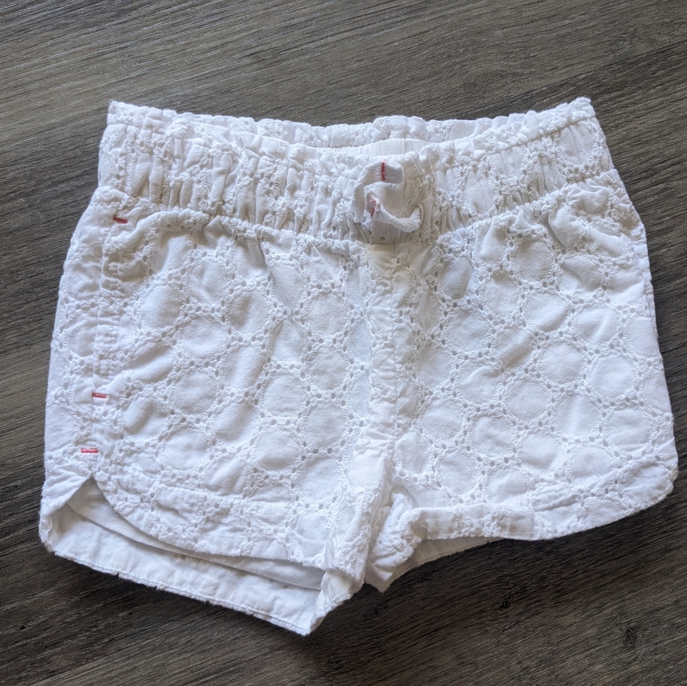 Cat and Jack White Pattern Shorts 3T